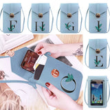 Waterproof Phone Bag Leaf Print Shoulder Bag