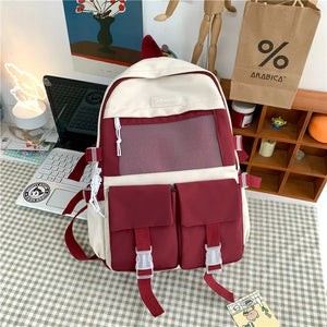 Waterproof Nylon Backpack Women Travel Backpacks