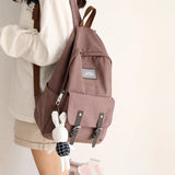 Waterproof Nylon Women Backpack Casual Ladies Schoolbag