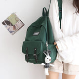 Waterproof Nylon Women Backpack Casual Ladies Schoolbag