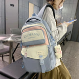 Waterproof Nylon Women Backpack Japanese Female Students Schoolbag Multilayer