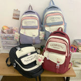 Waterproof Nylon Women Backpack Japanese Female Students Schoolbag Multilayer