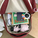 Waterproof Nylon Women Backpack Japanese Female Students Schoolbag Multilayer