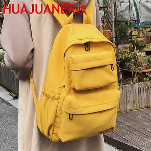 Waterproof Nylon Women Backpack Casual Backpack For Teenagers Large Capacity