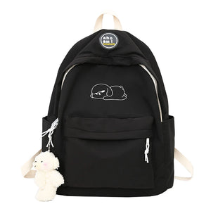 Nylon Women Backpack Female Schoolbag Waterproo...