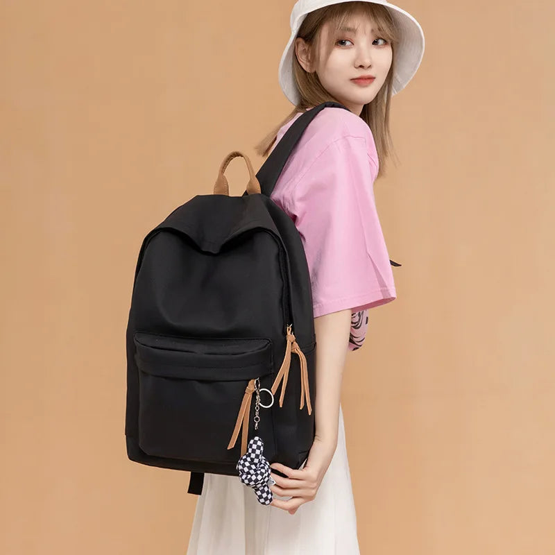 Waterproof Nylon Women Backpack Travel Bag for Girls