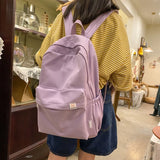 Waterproof Nylon Women Backpack Female Travel Bag Backpacks Schoolbag Teenage Gi