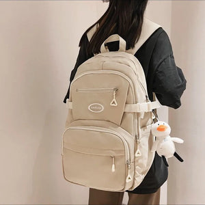 Waterproof Nylon Women Backpack Travel Bag Female