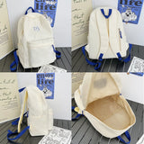 Waterproof Nylon Women Backpack Schoolbag Teenage Girls Solid Bookbag Mochila