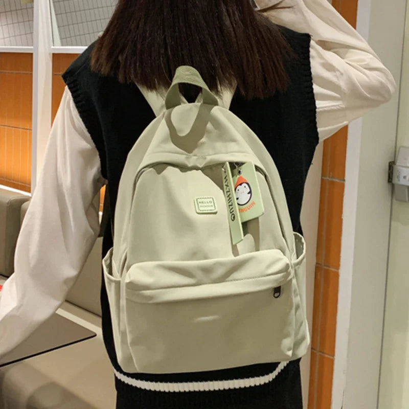 Waterproof Nylon Women Backpack Female
Travel Bag Schoolbag