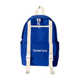 Waterproof Nylon Women Backpack Travel Bag for Teen Girls Solid Bookbag
