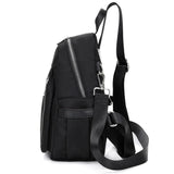 Waterproof Nylon Women Backpack Zipper School Bags For Teens