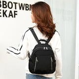 Waterproof Nylon Women Backpack Zipper School Bags For Teens