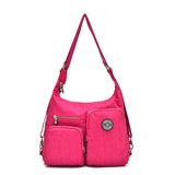 Waterproof Nylon Women Messenger Bag Double Shoulder Bag Handbags