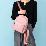 Waterproof Oxford Backpack For Women School Bags Female Solid Travel Small Bag