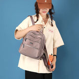 Waterproof School Backpack for University Women Nylon Casual Backpack
