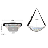 Waterproof Waist Bag Sports Phone Crossbody Bag PU Leather Chest Bag