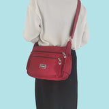 Waterproof Nylon Crossbody Bag for Women Vintage Messenger Bag
