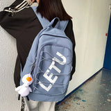 Waterproof Nylon Women Backpack for Teenage Girl