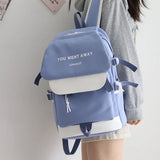 Waterproof Nylon Women Backpack for Teenage Girl Travel High Schoolbag Mochila