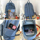 Waterproof Nylon Women Backpack Schoolbag Teenage Girls