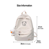 Waterproof Nylon Women Backpack Schoolbag Teenage Girls