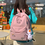 Waterproof Nylon Women Backpack Schoolbag Teenage Girls