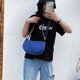 Chain Women's Bag Single Shoulder Messenger Bag Underarm French Stick Bag