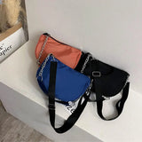 Chain Women's Bag Single Shoulder Messenger Bag Underarm French Stick Bag