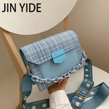 Wide Strap Shoulder Bags Lady Handbags Purses
