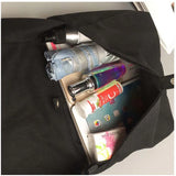 Canvas Shoulder Bag for Women Solid Casual Messenger Bag