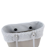Winter Autumn O Bag Classic Mini with Pattern Fur Trims for Big Mini Handbags