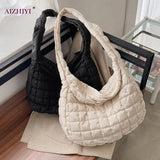 Winter Big Shoulder Bag Space Cotton Handbag Woman Casual Tote Down Diagonal
