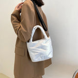 Winter Shoulder Bag Soft Nylon Handbags Crossbody Bags