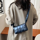 Winter Nylon Down Shoulder Bag Soft Handbag for Women