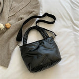 Winter Shoulder Bag Soft Nylon Handbags Crossbody Bags