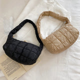 Winter Cotton Clutch Handbag Women Casual Tote