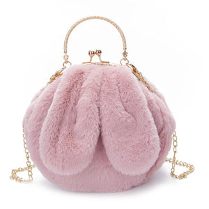 Winter Rabbit Ears Shoulder Bag for Women