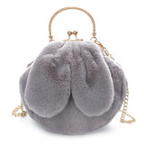 Winter Rabbit Ears Shoulder Bag for Women