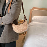 Winter Plush Handbags And Purses Crossbody Bags For Women