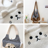 Winter Plush Lamb Hair Tote Bag