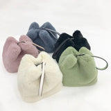Winter Women Handbags Faux Mink Fur Plush Shoulder Bucket Bags