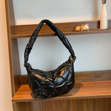 Winter Down Cotton Space Shoulder Bag for Women