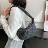 Winter Down Cotton Space Shoulder Bag for Women