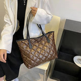 Winter Space Shoulder Bag Nylon Cotton Casual Tote Bags For Women