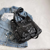 Winter Women Handbag Purse Space Padded Cotton Crossbody Bags