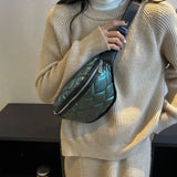 Winter Women Waist Bag Soft Down Cotton Fanny Pack Casual Waist Belt Bag