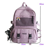 Waterproof Nylon Teenage Girls School Backpack