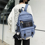 Waterproof Nylon Teenage Girls School Backpack