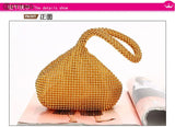 Crystal Lady Wallet Wedding Purse Party Clutch Silver Handbag